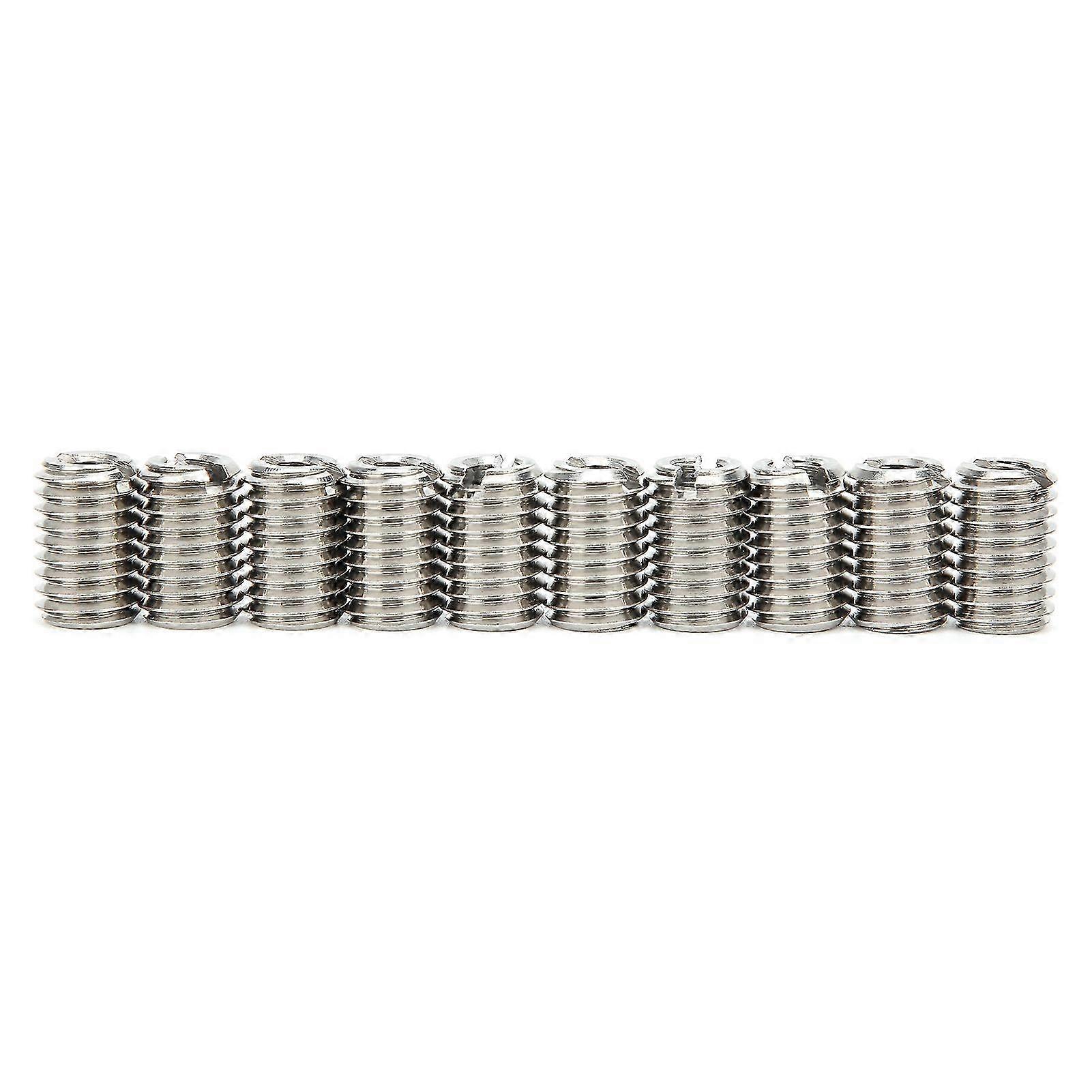 10Pcs Insert Nut Reducer Standard Thread Slot Repair Tool Stainless Steel Sleeve Components