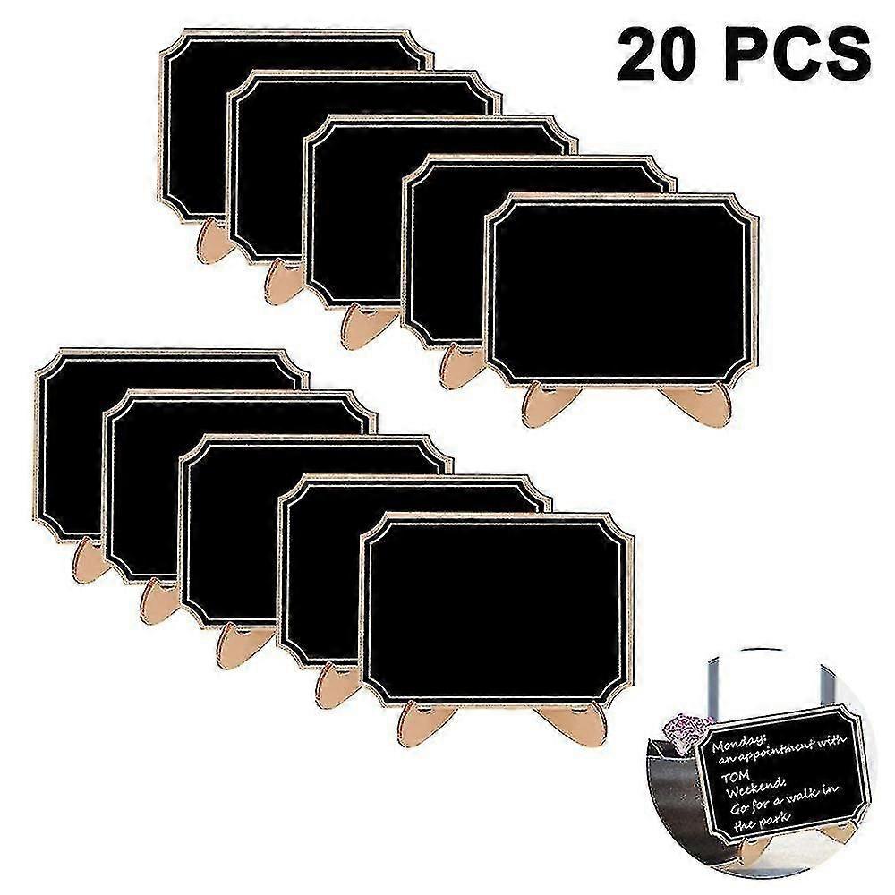 20er-Pack Mini-Kreidetafeln Schilder mit flüssigem Kreidemarker P2025032600018