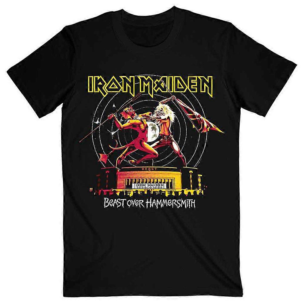 Iron Maiden Beast Over Hammersmith Eddie And Devil Tonal T Shirt