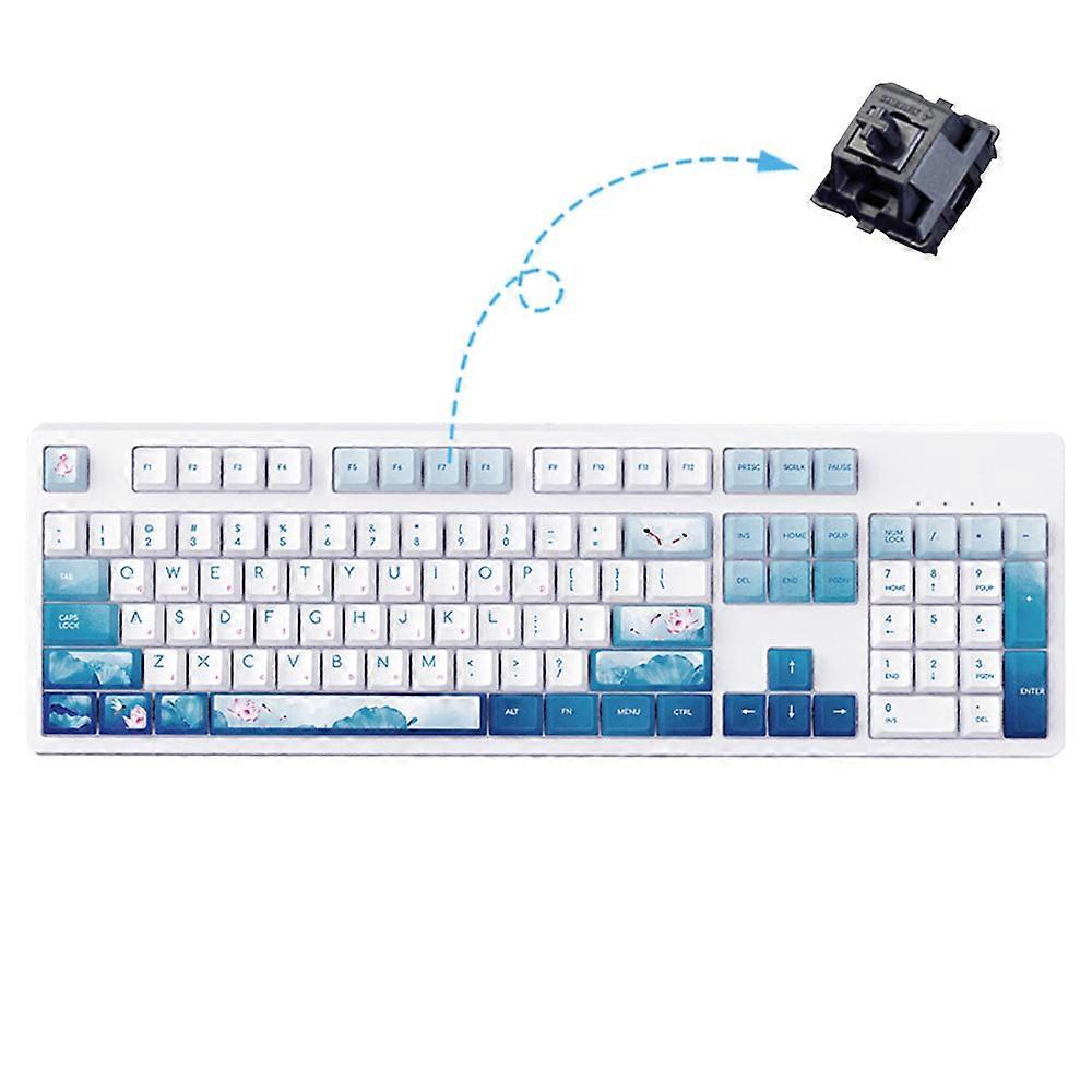 Mechanical Keyboard Keycaps, National Theme Set with Dye Sublimation, for Cherry Mx Switches