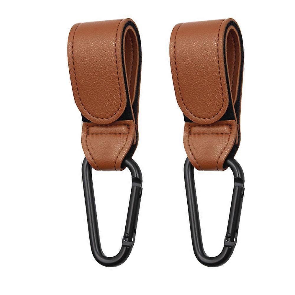 Hands-Free Travel with Multipurpose Stroller Hooks, High-Quality Vegan Leather and Universal Stroller Compatibility