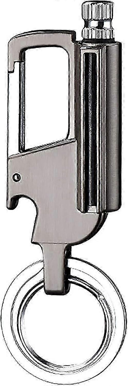 Outdoor Survival Fire Starter, Multitool Keychain, Emergency Survival Gear with Flint Metal Matchsti