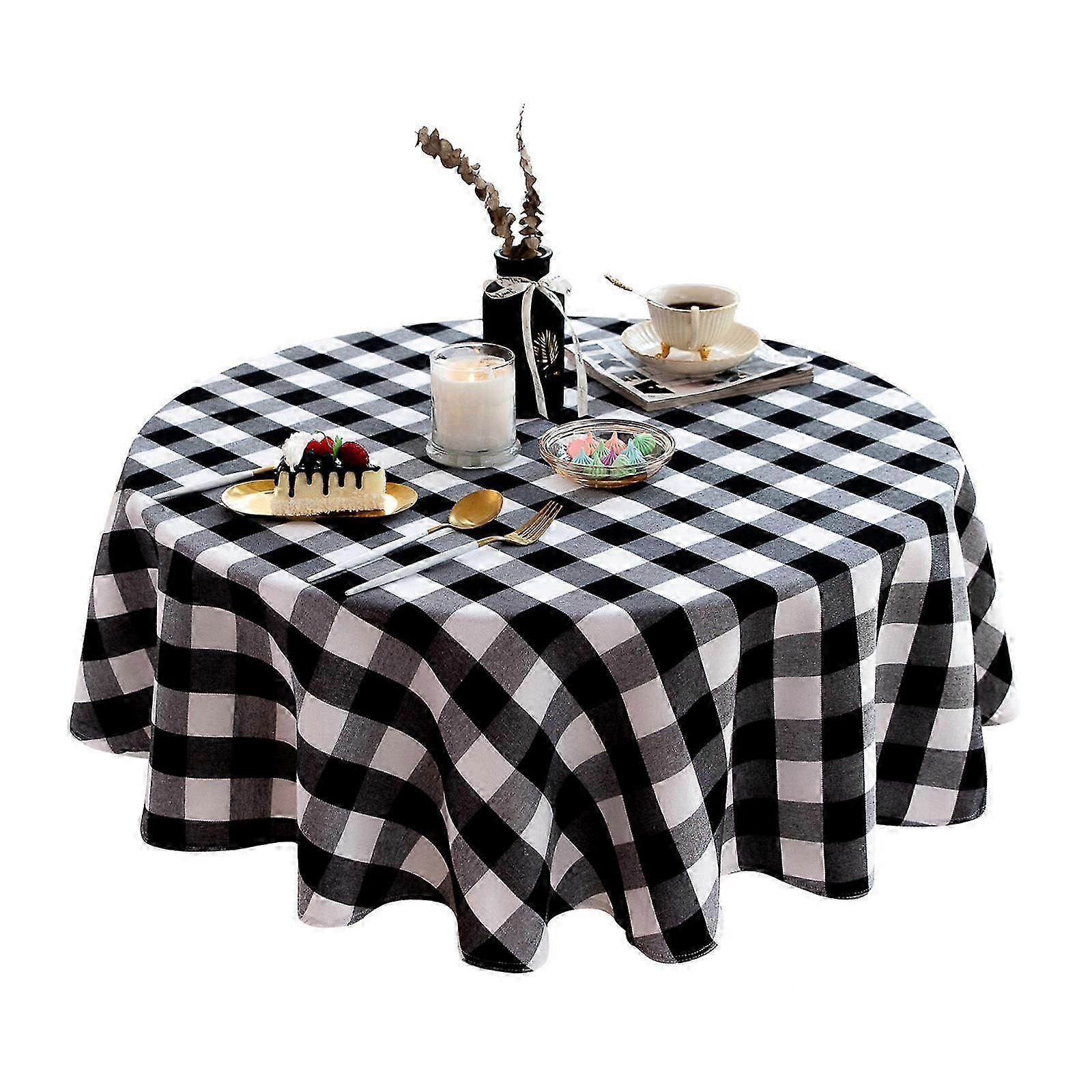 غطاء طاولة مفرش المائدة المستدير قماش طاولة الزفاف للحفلات لمطبخ غرفة الطعام 2024 جديد