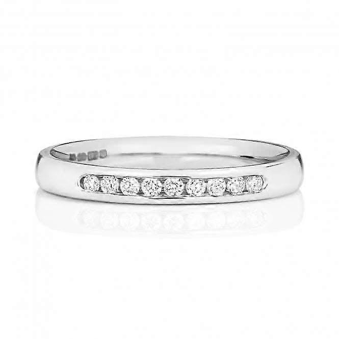 Wedding Band 9ct White Gold Diamond Eternity Ring W218W/I
