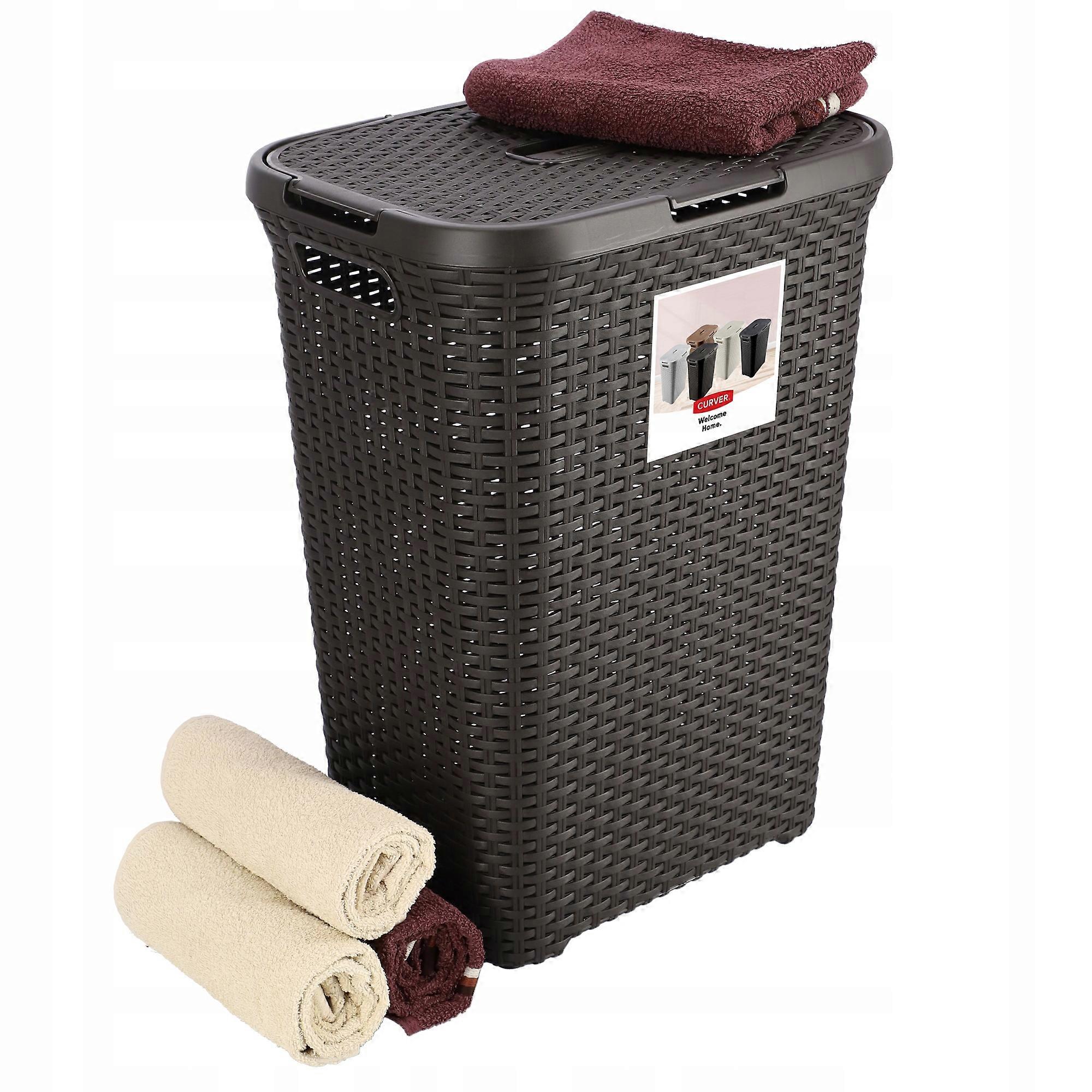 Cesta de lavandería CURVER 60 l marrón