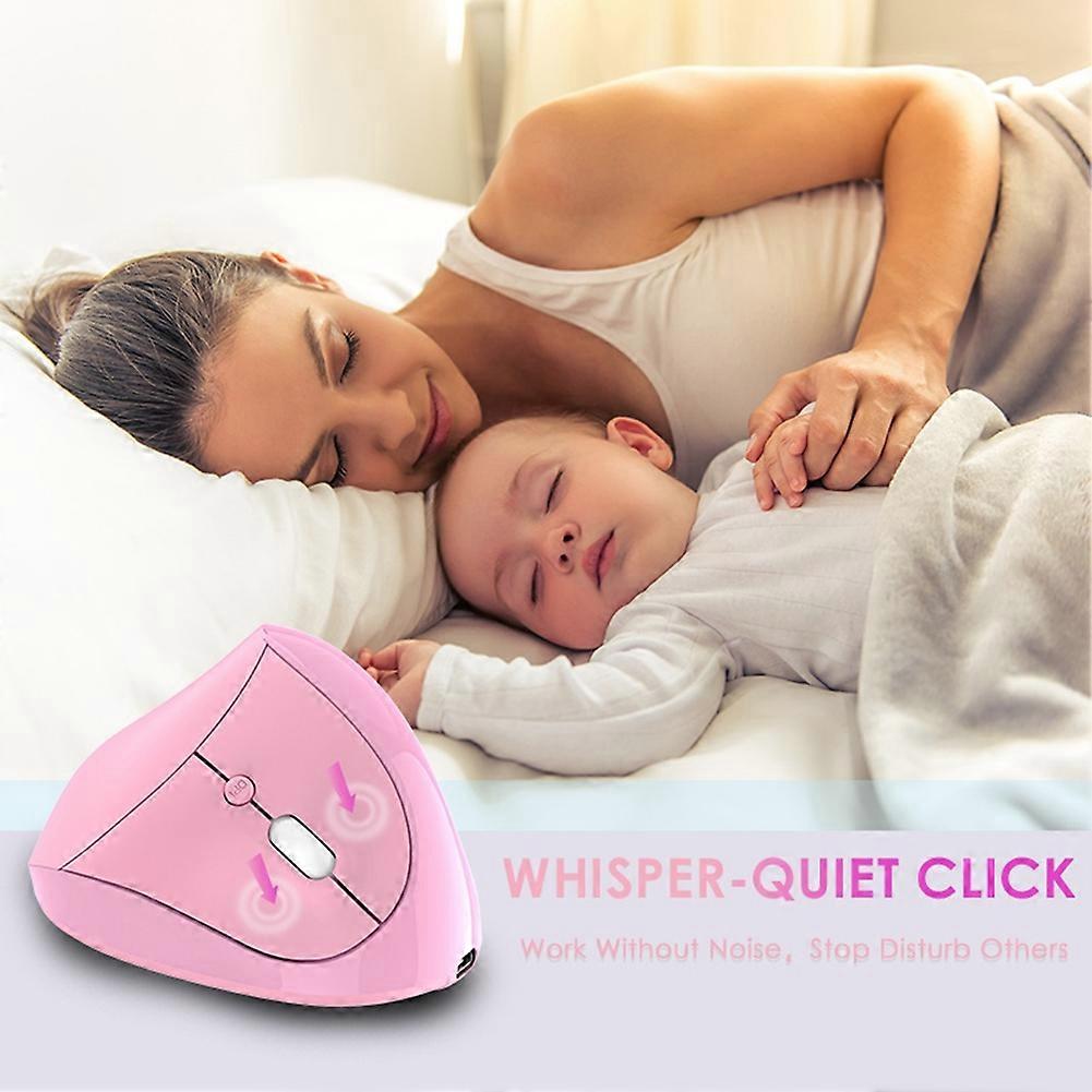 Wireless USB 2.4G for Computer Laptop Gaming Mouse Pink