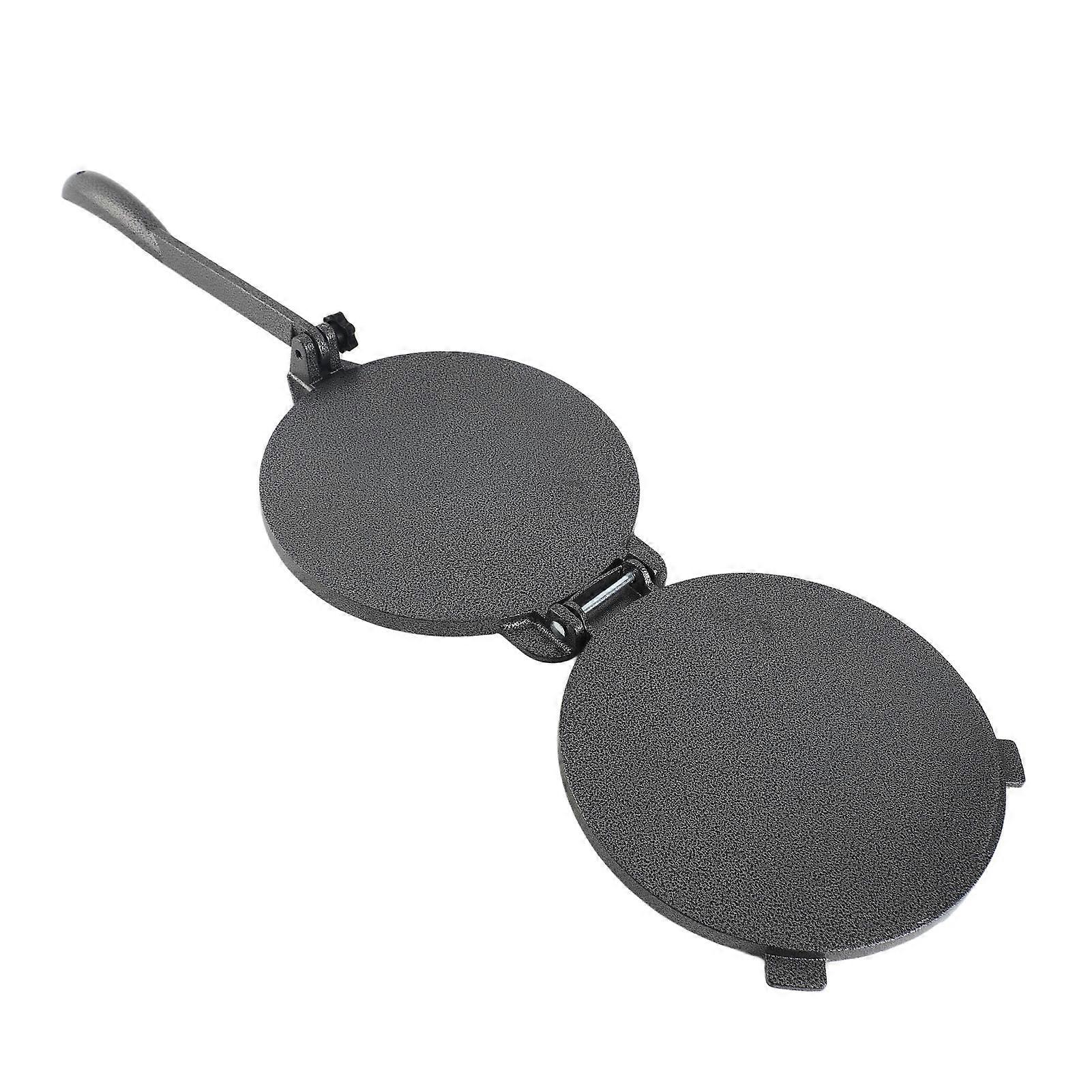 Tortilla Press Aluminum Alloy Manual Tortilla Maker Pressing Tool for Pizza Pie Patty Making 16cm Black