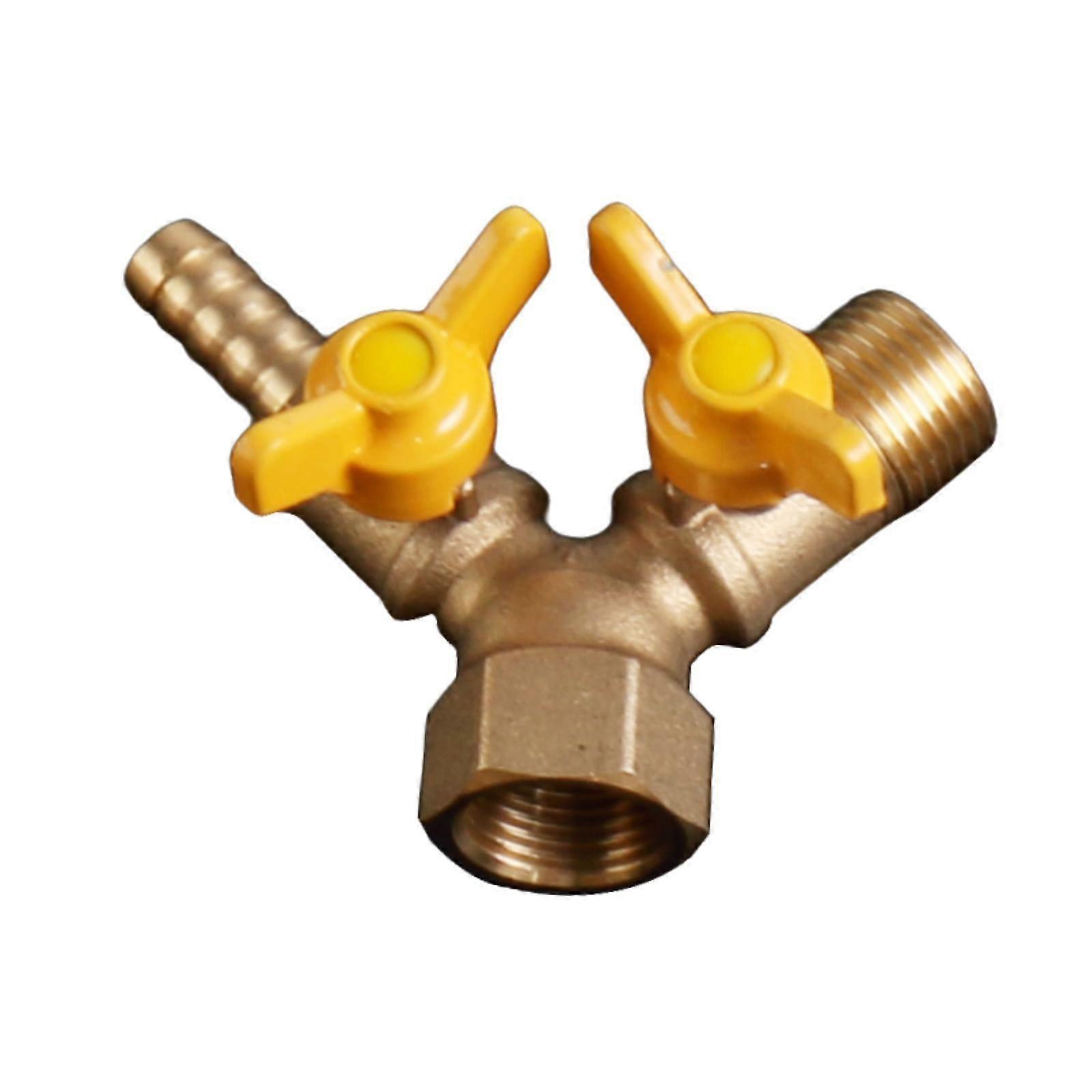 Y Shaped Ball Valve 3 Way Shut Off Valve Accessories Replace Easy Installation