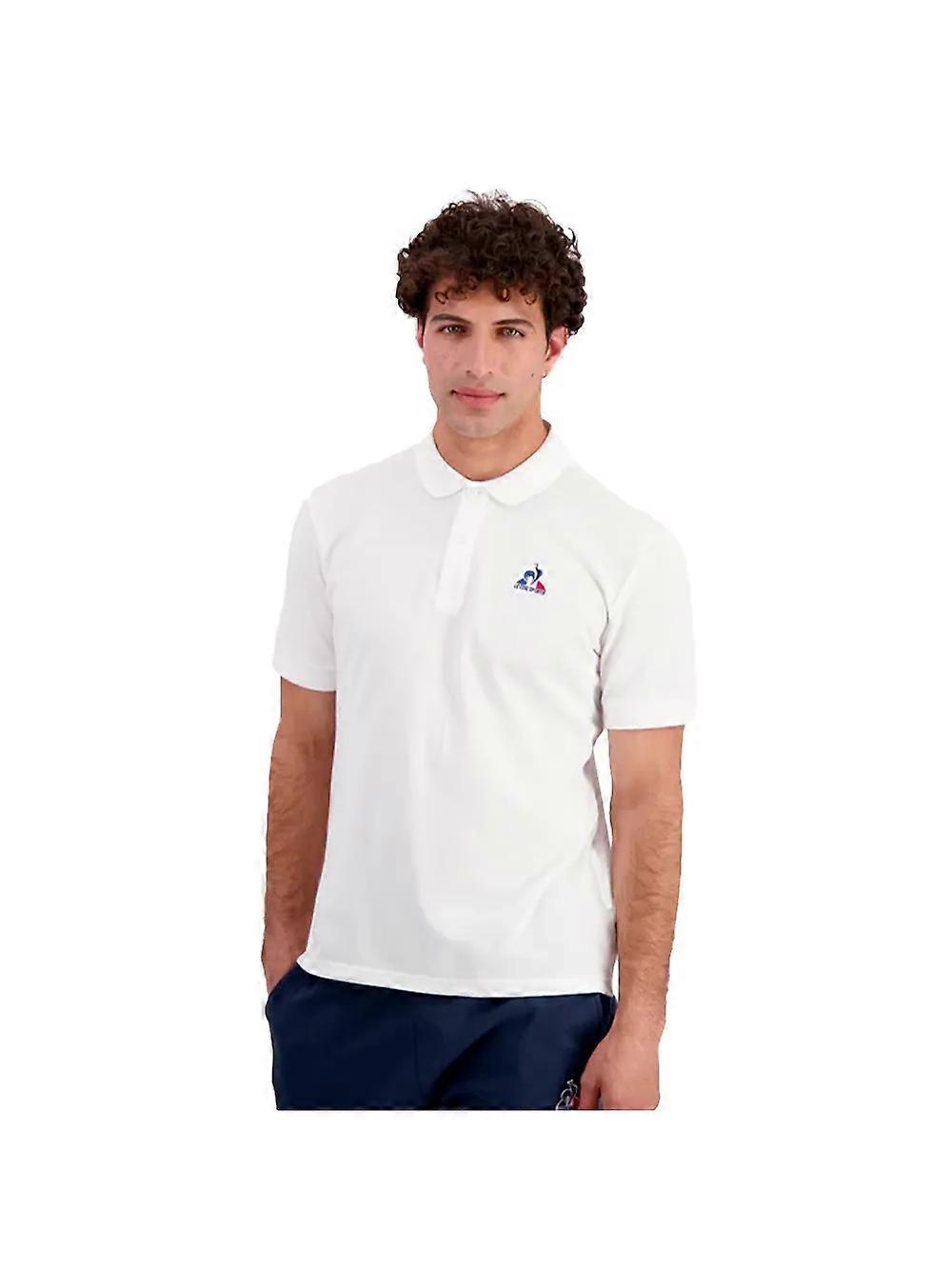 Le Coq Sportif Tricolore Men's Polo Shirt White