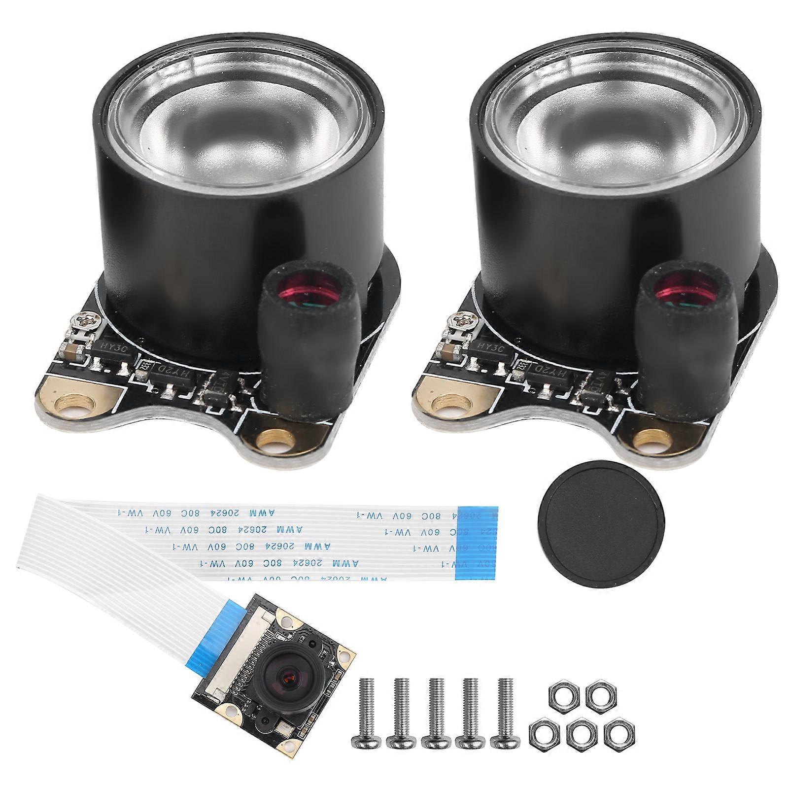 Camera Module for Raspberry Pi 4 3B 100° Distortion Free with Light 5MP HBV‑1509B‑100 V11