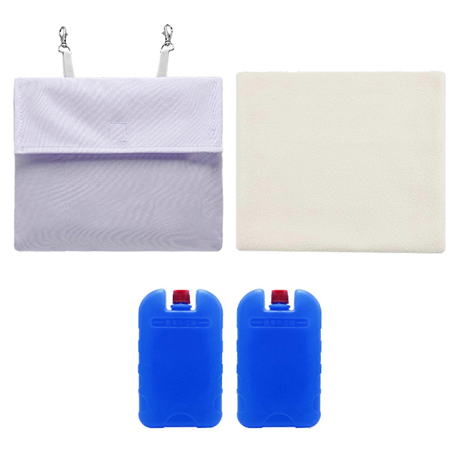 Marsujen ja kanien jääpakkauskääre häkkiin Lemmikkieläinten jäähdytystalon tarvikkeet Ripustustyyppi kaneille Häkki violetti