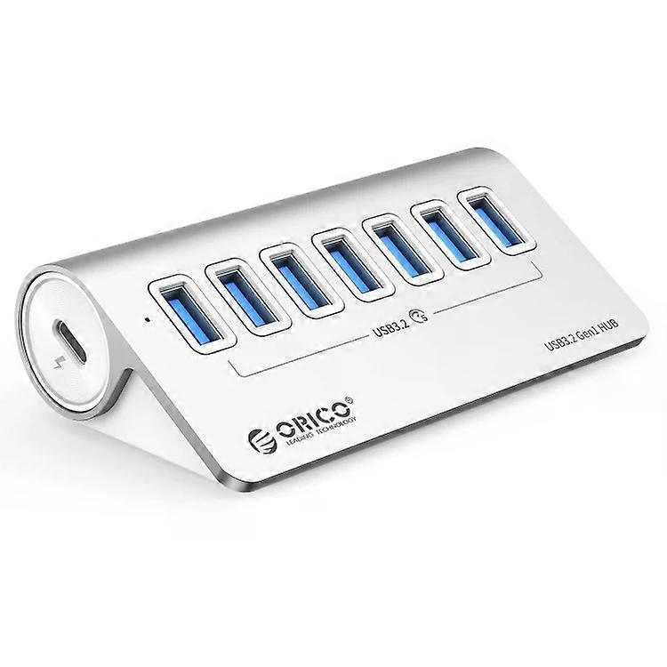 7-Port USB Hub-Aluminum Alloy,5Gbps Speed,1m Cable-ORICO