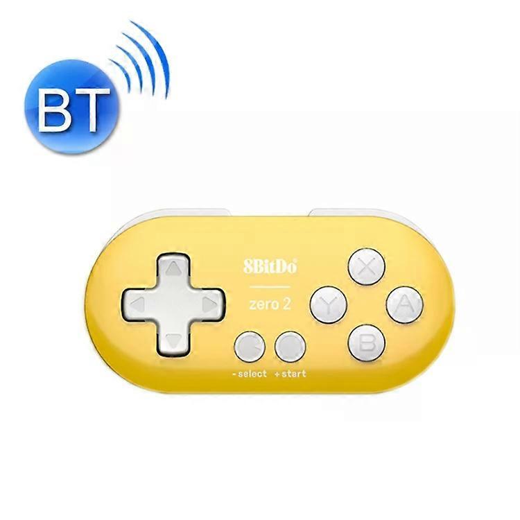 8Bitdo Zero2 Draadloze Bluetooth Mini Game Controller-Voor Switch, Windows, Android, MacOS, Steam (geel) Geel