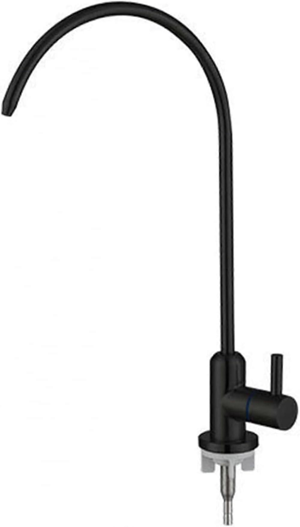 Kitchen Faucets Gooseneck Single-Handle Bar Sink Faucet, Water Filter Faucet, Black
