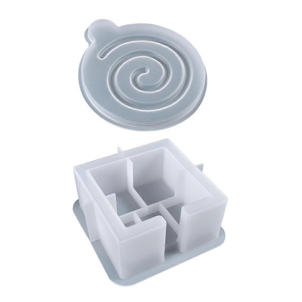 Tea Tray Coaster Square Shape Silicone Epoxy Resin Coaster Mold Storage Box Mold Used to Make Agate Pieces Coasters