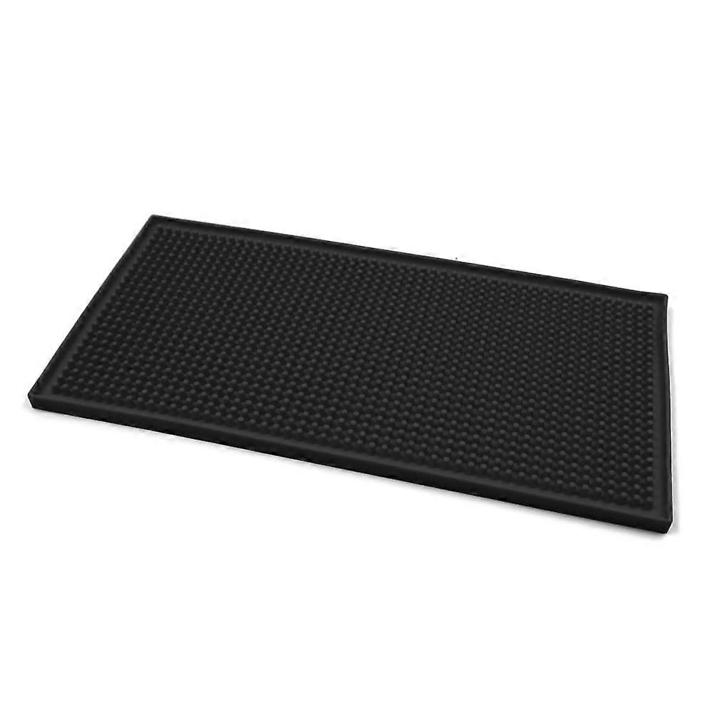 Heat-Resistant Mat for Hair Styling Tools, Large Silicone Straightener Pad, Travel Anti-Heat Protector, Black 11.8 x 6 x 0.3 Inches