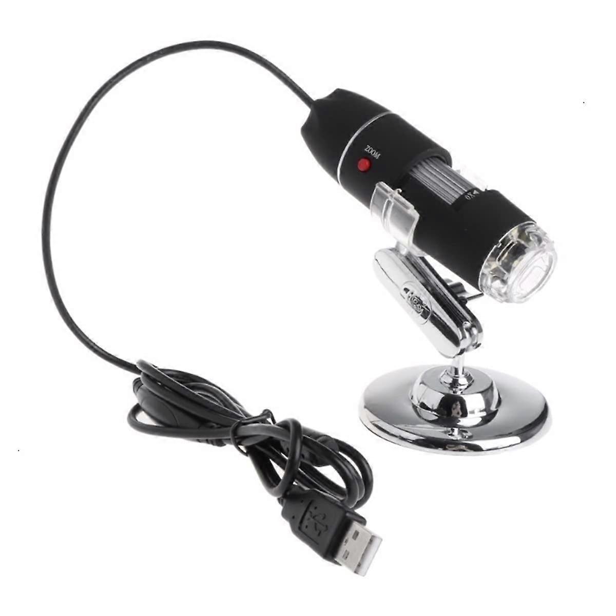 Microscope Accessories Kit 1600X 2MP Zoom Microscope 8 LED USB Digital Handheld Magnifier Camera Microscope Slides