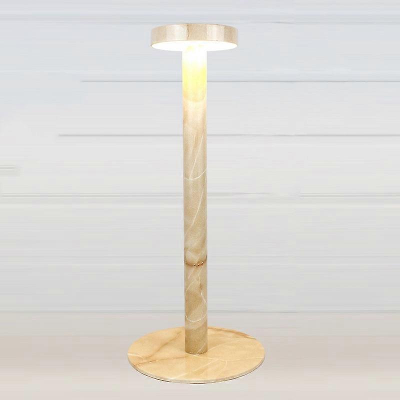 BC965 Student Eye Protection USB Waterproof LED Table Lamp Bedside Bar Table Lamp, Colour: Yellow Marble Pattern