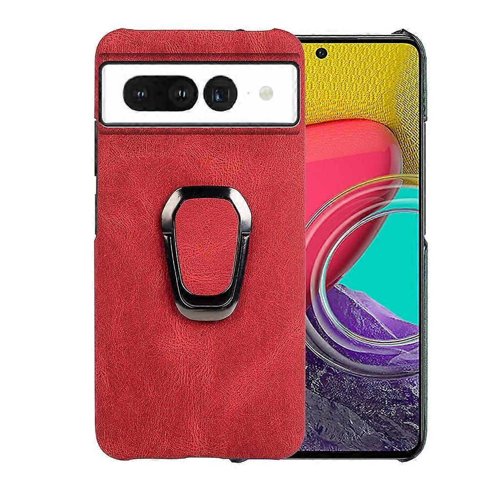 For Google Pixel 7 Pro Ring Holder PU Phone Case