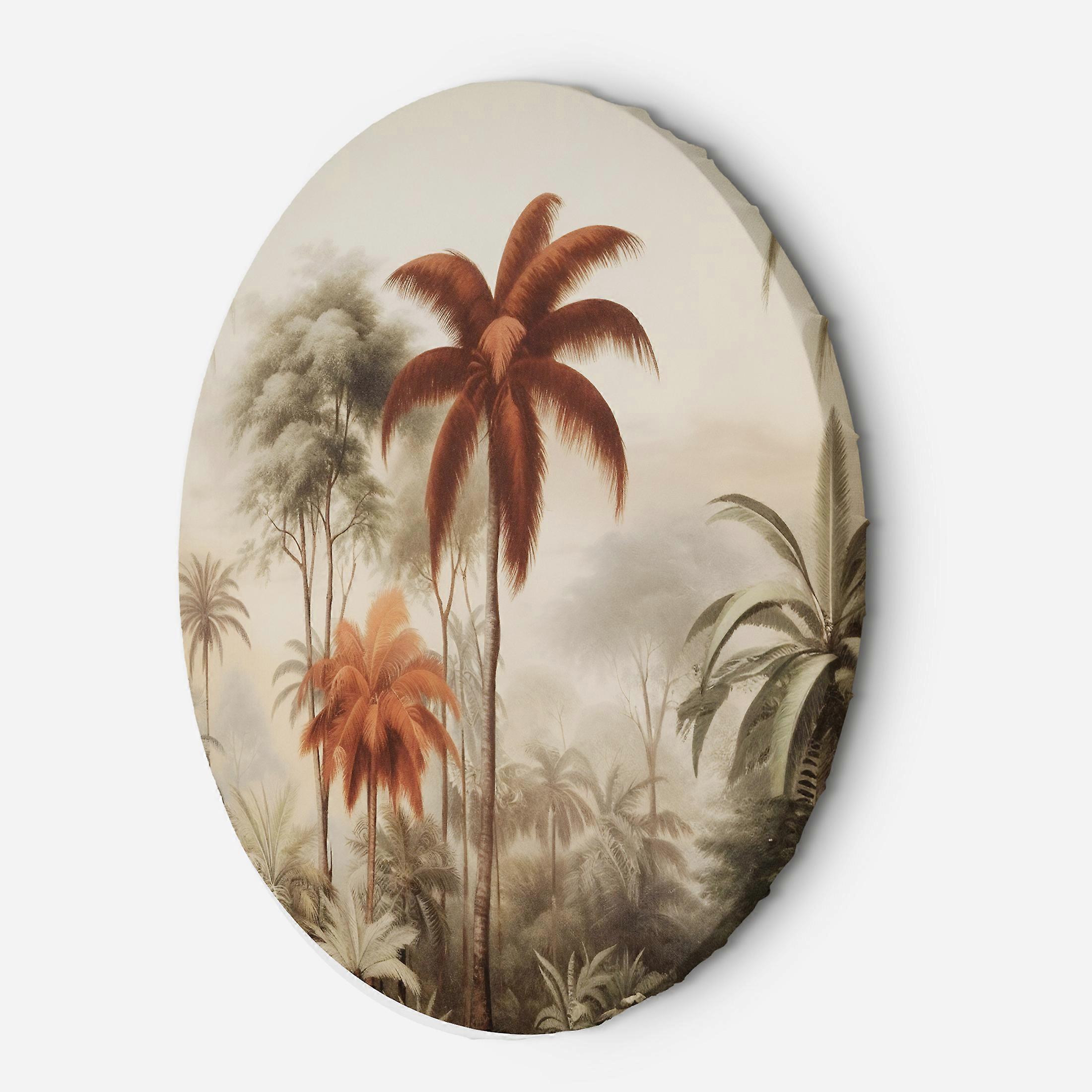 Lienzo, Palmeras en la selva - 40x40