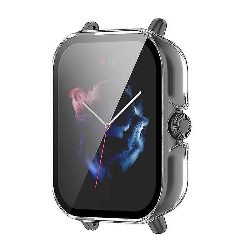 Ultra-thin Bumper Full Cover Protective Case With Tempered Glass Screen For Huami Amazfit Gts 3