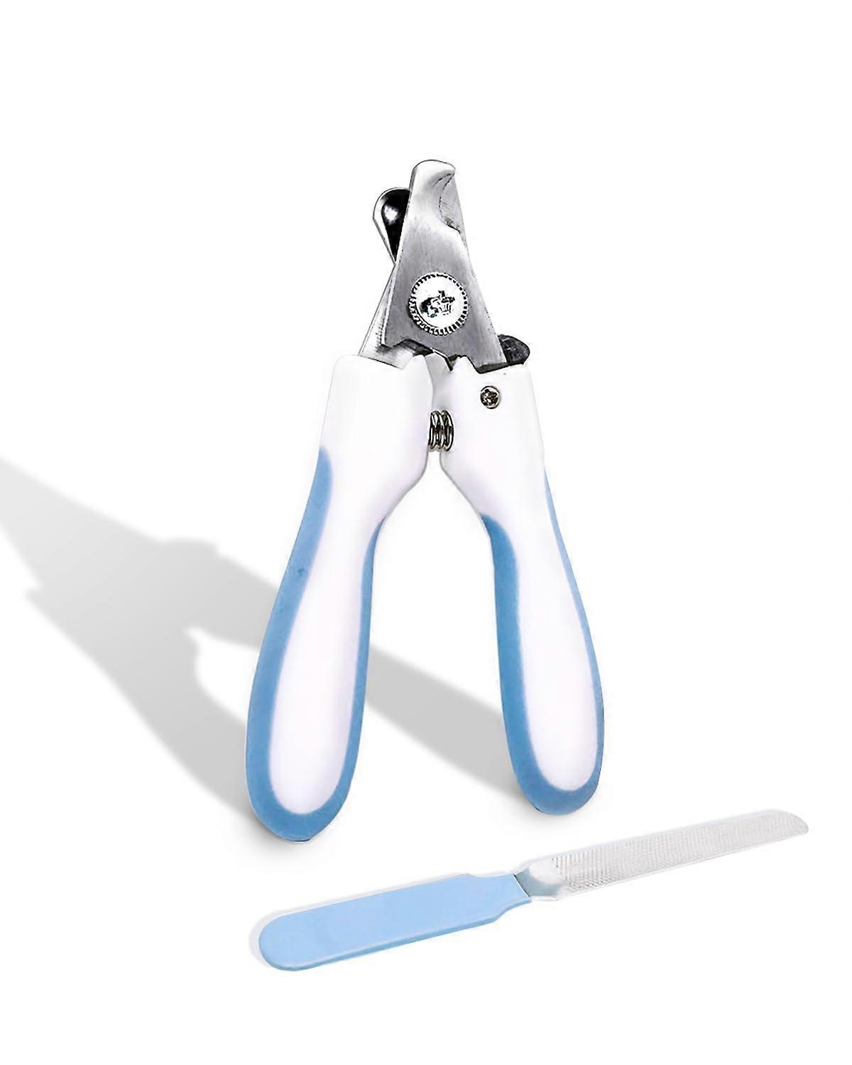 Dog & Cat Nail Clipper with Safety Guard and Nail File for Small Medium Large Pets - Durable Grooming Tools