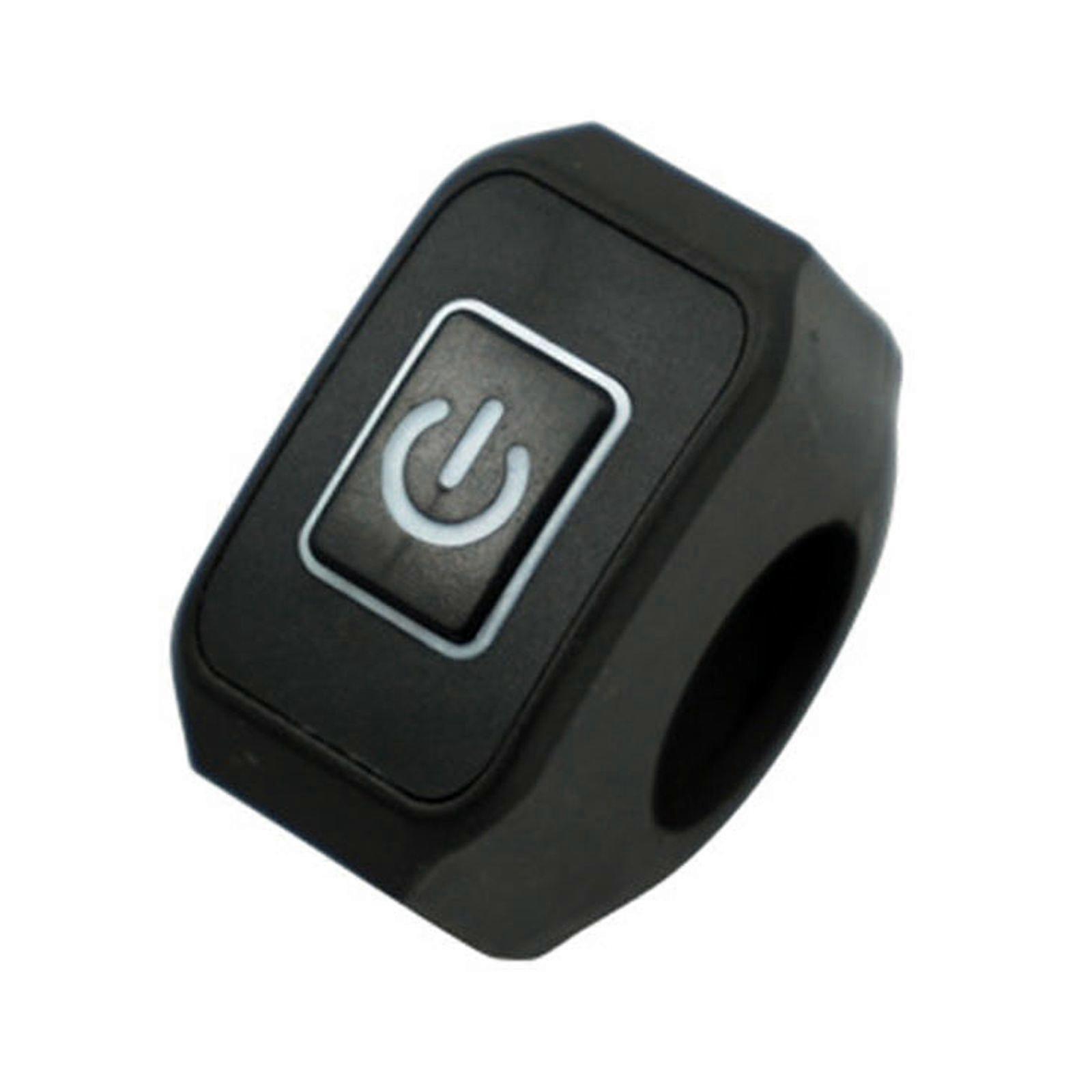 22mm ON/OFF Motorcycle Handlebar Switch Push Button Connector for E-Bike Scoote