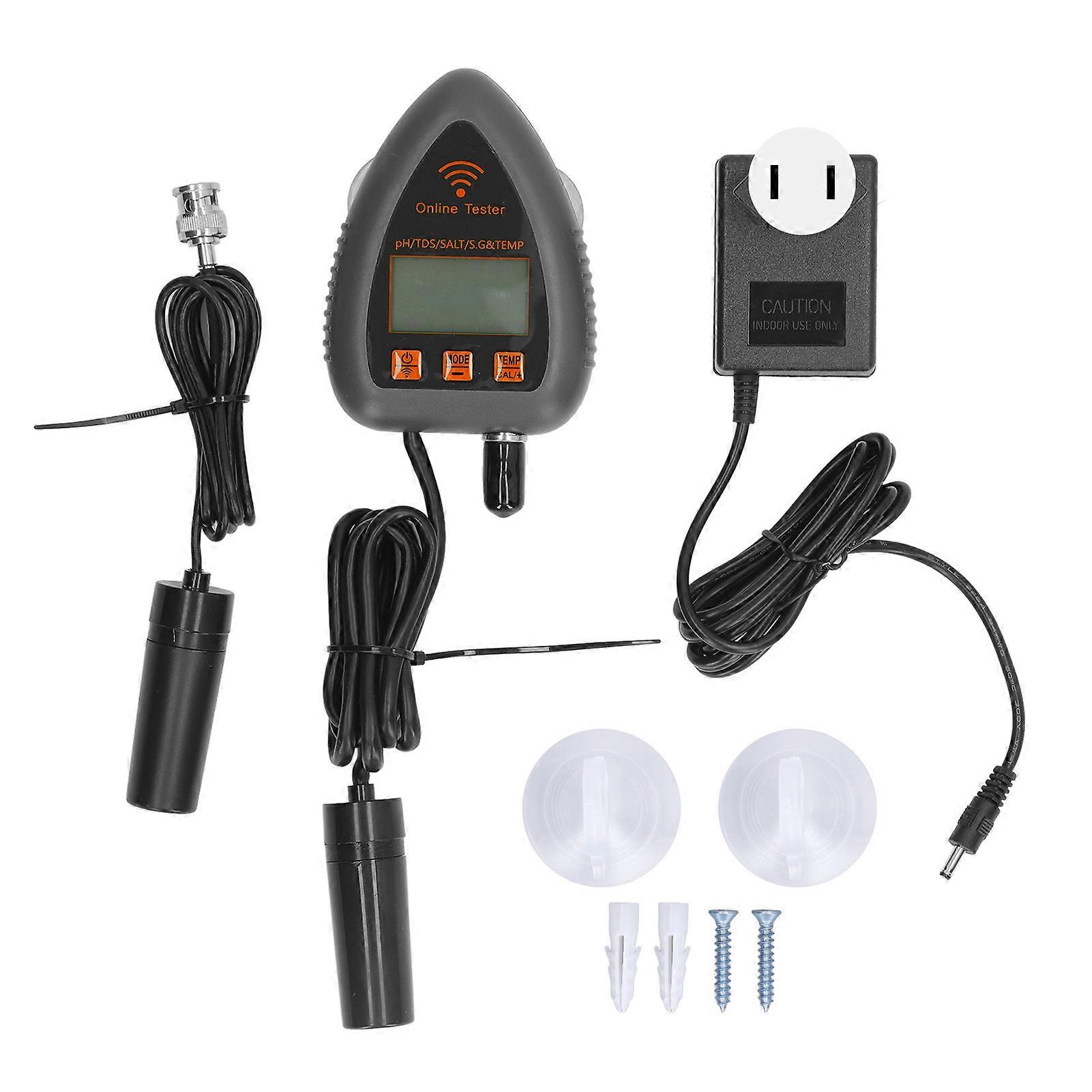 Tester High Accuracy Mini WiFi Multifunctional 5 in 1 Water Quality Monitor with Alarm Function US Plug 110‑120V