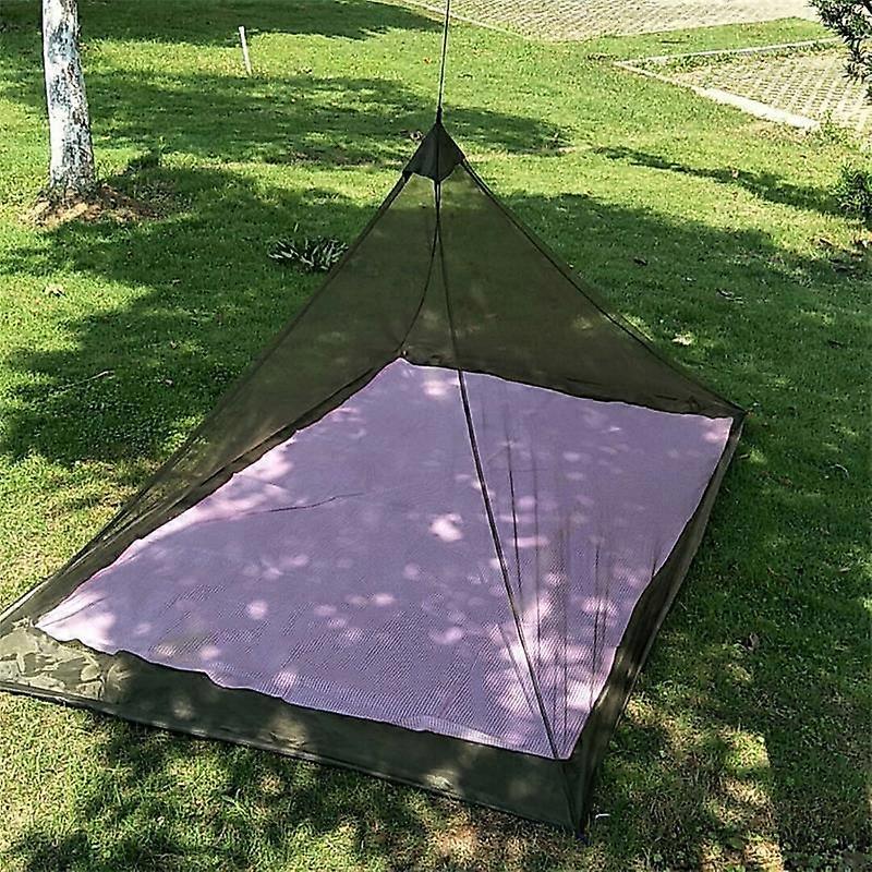 Single camping triangular mosquito net portable anti-mosquito travel leisure tent