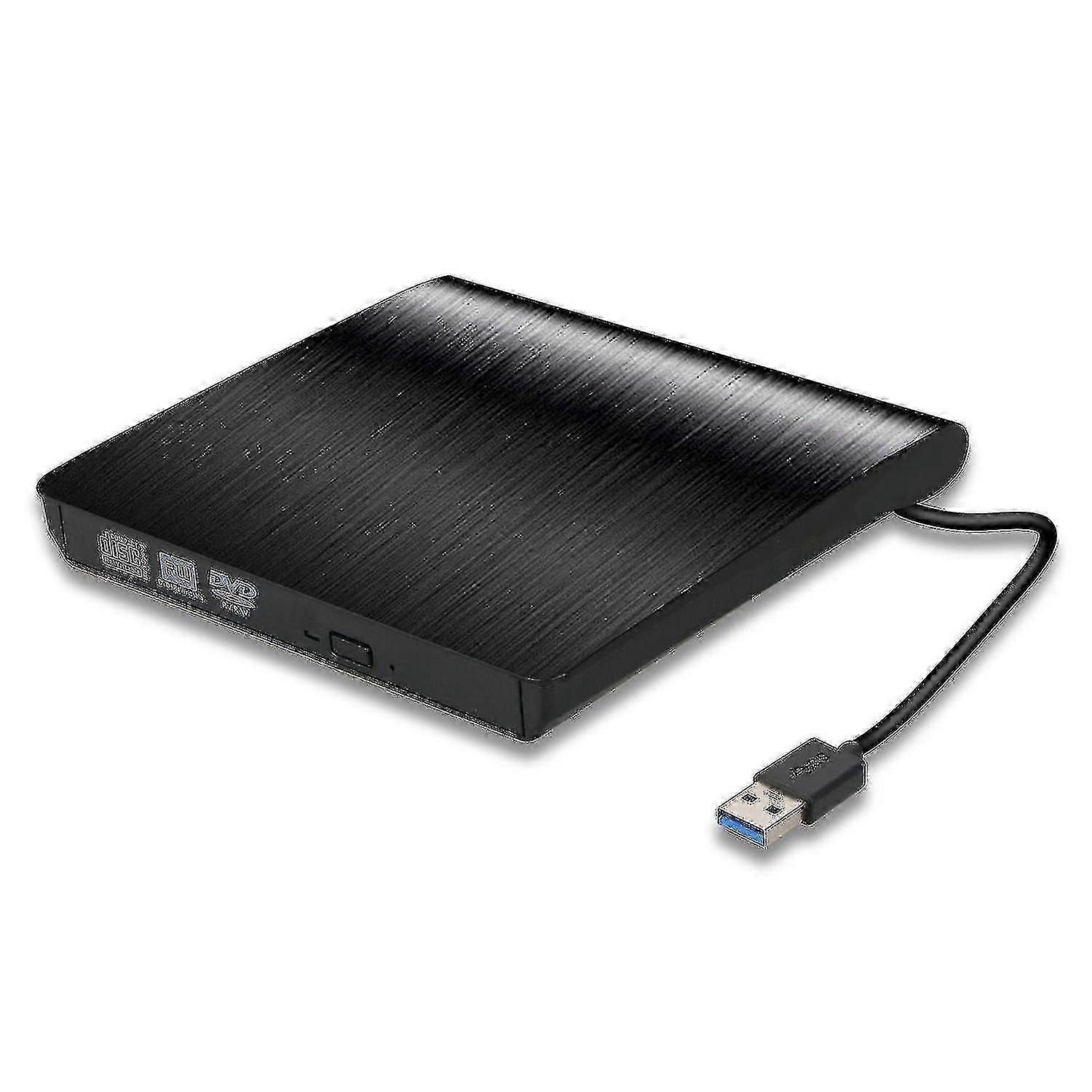 محرك أقراص سي دي دي خارجي USB 3.0 ، ناسخ كاتب قارئ إعادة كتابة ، مشغل محرك أقراص ضوئية محمول CD +/-rw Cd-ROM DVD-ROM لأجهزة الكمبيوتر المحمول Fg