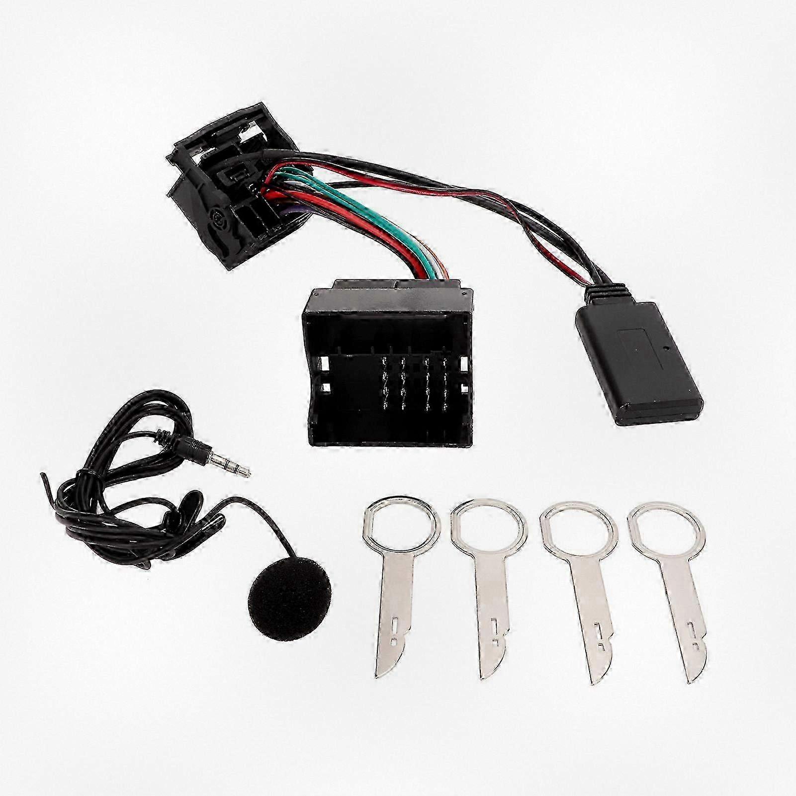 Bluetooth 5.0 Wireless Audio Adapter Aux Cable with Mic for Select Ford Car Models 6000CD