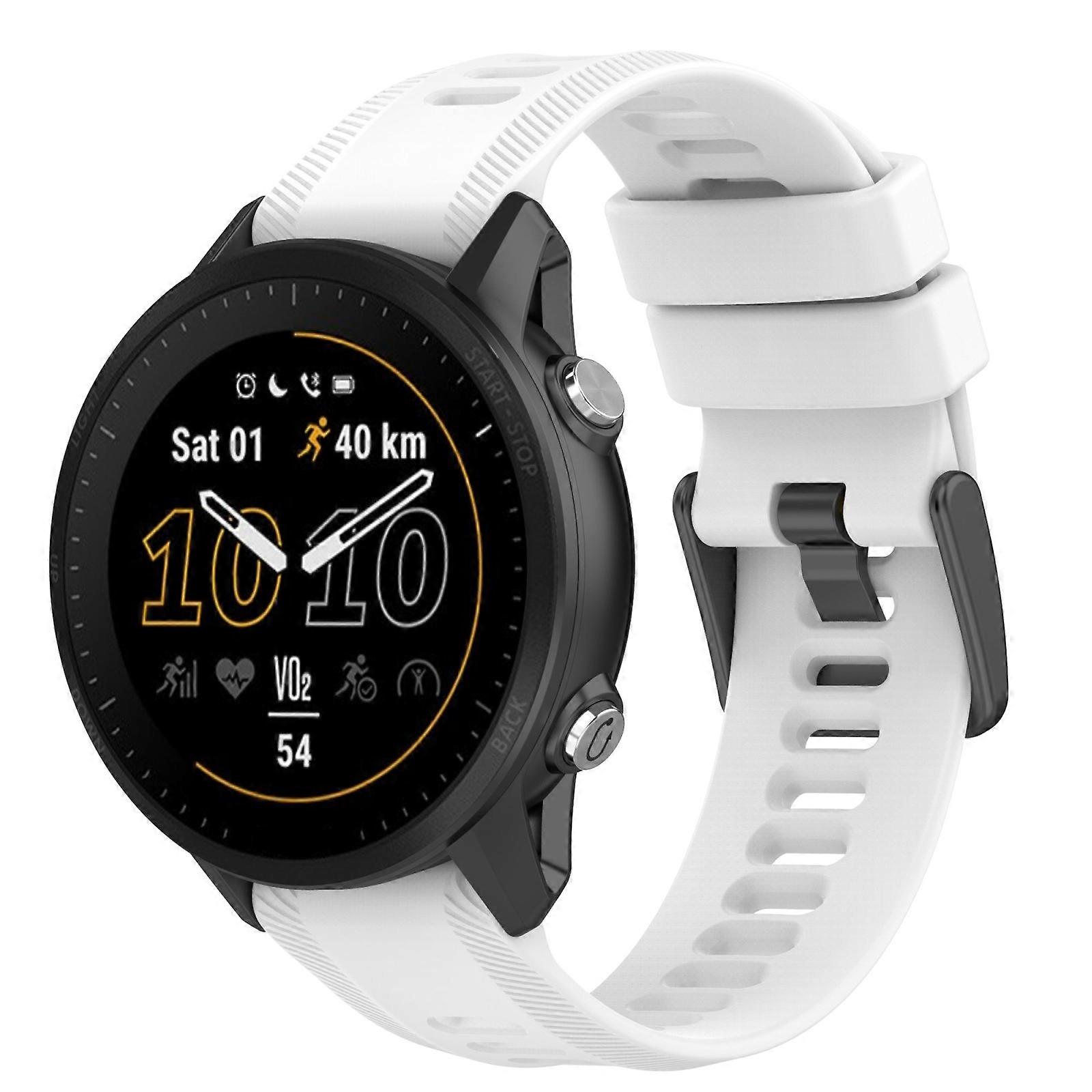For Garmin Forerunner 945 22mm Solid Color Silicone Watch Band