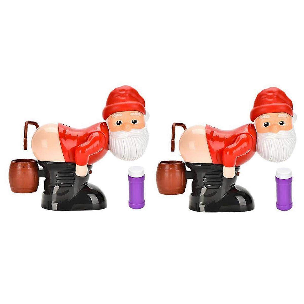 Funny Santa Bubble Blowing Machine for Outdoor & Indoor Activity 2Set