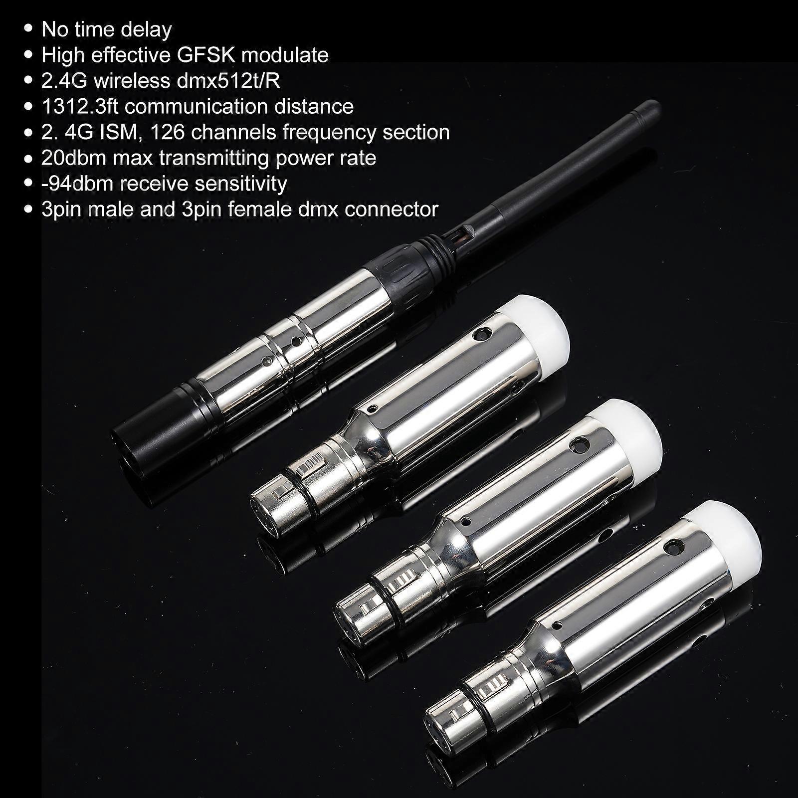 DMX512 2.4G Wireless Transmitter Receiver Set 126 Channels for Party DJ Show Club Disco KTV Stage Light