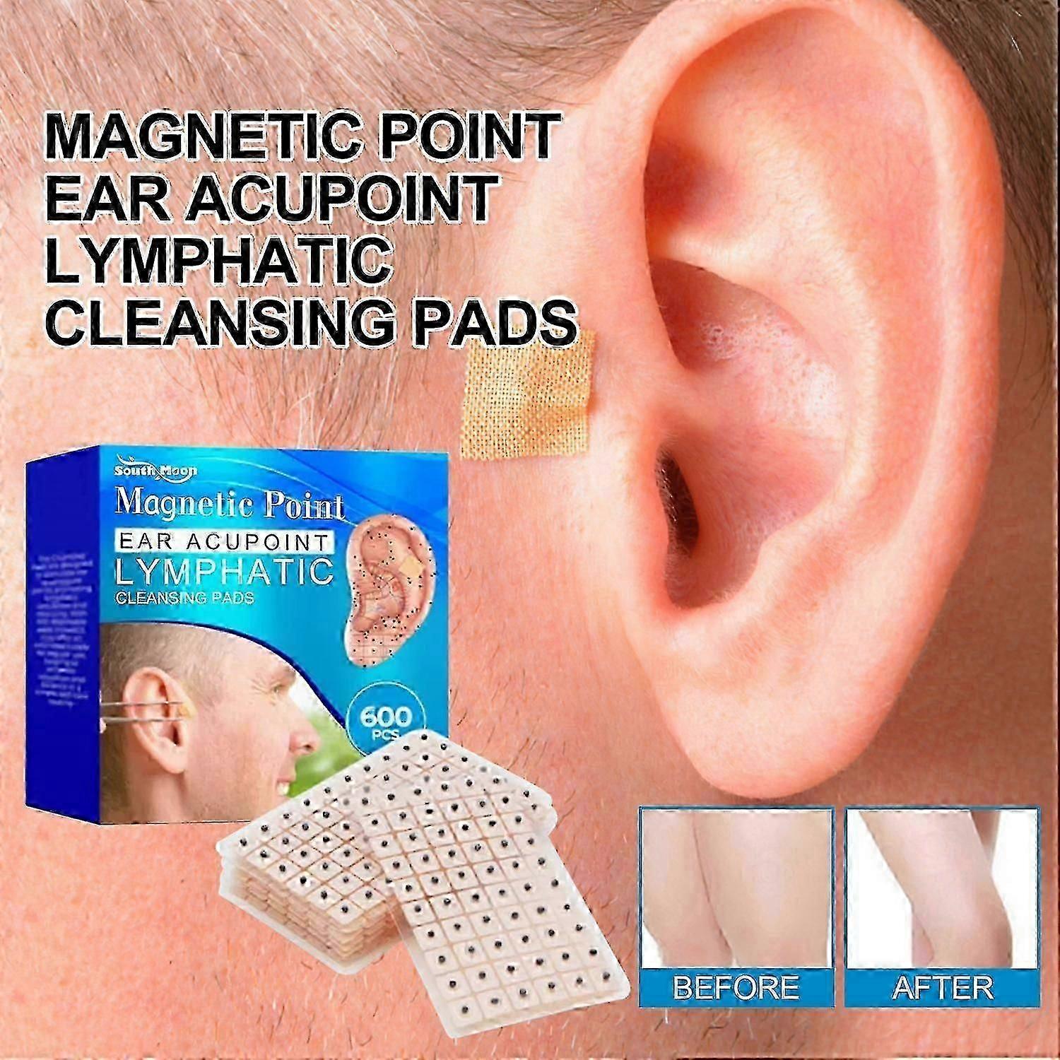 South Moon Magnetic Point Ear Acupoint lymphatic Cleansing Pads, Relieve Lymphatic Swelling Body