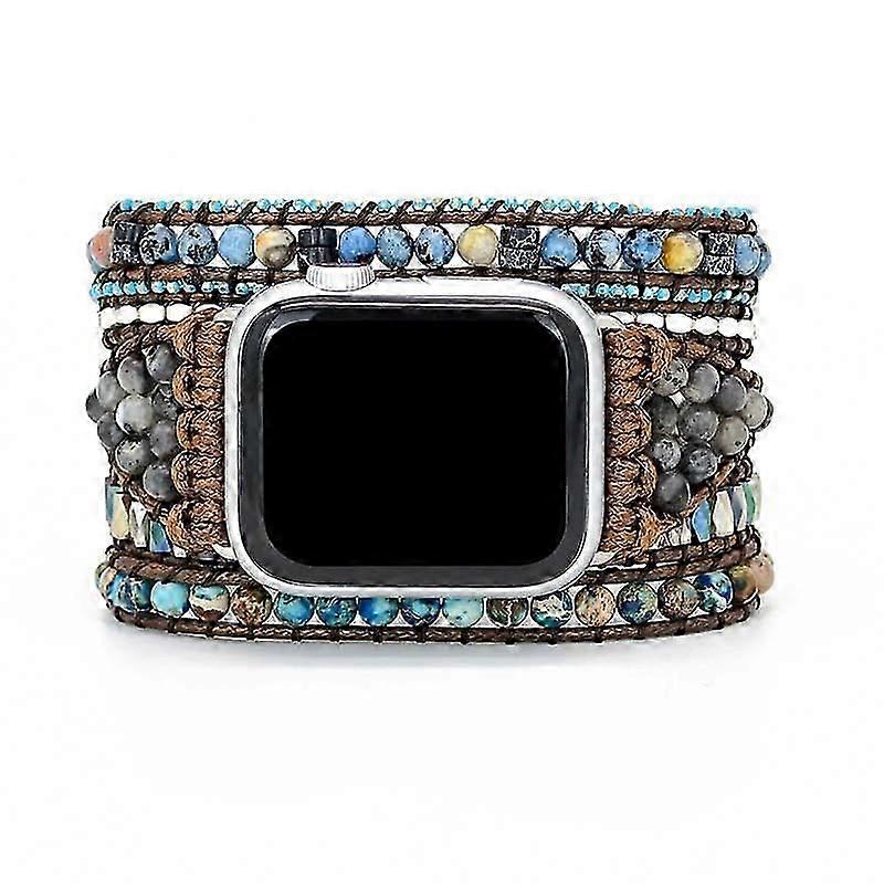 Bohemian style woven bracelet (small) compatible with Apple Watch strap 38-41mm women's handmade beading, an alternative to Apple Watch strap Iwatch s