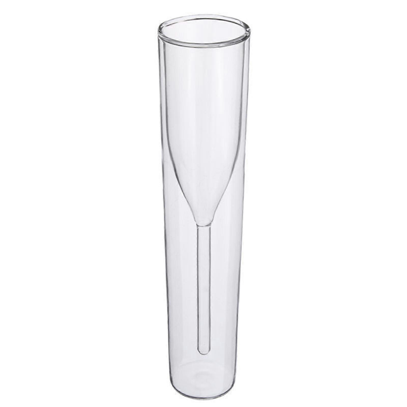 100ML pour la conception créative Grands verres à toast Flûte à champagne à double paroi Cadeau Facile à utiliser Décoration élégante propre