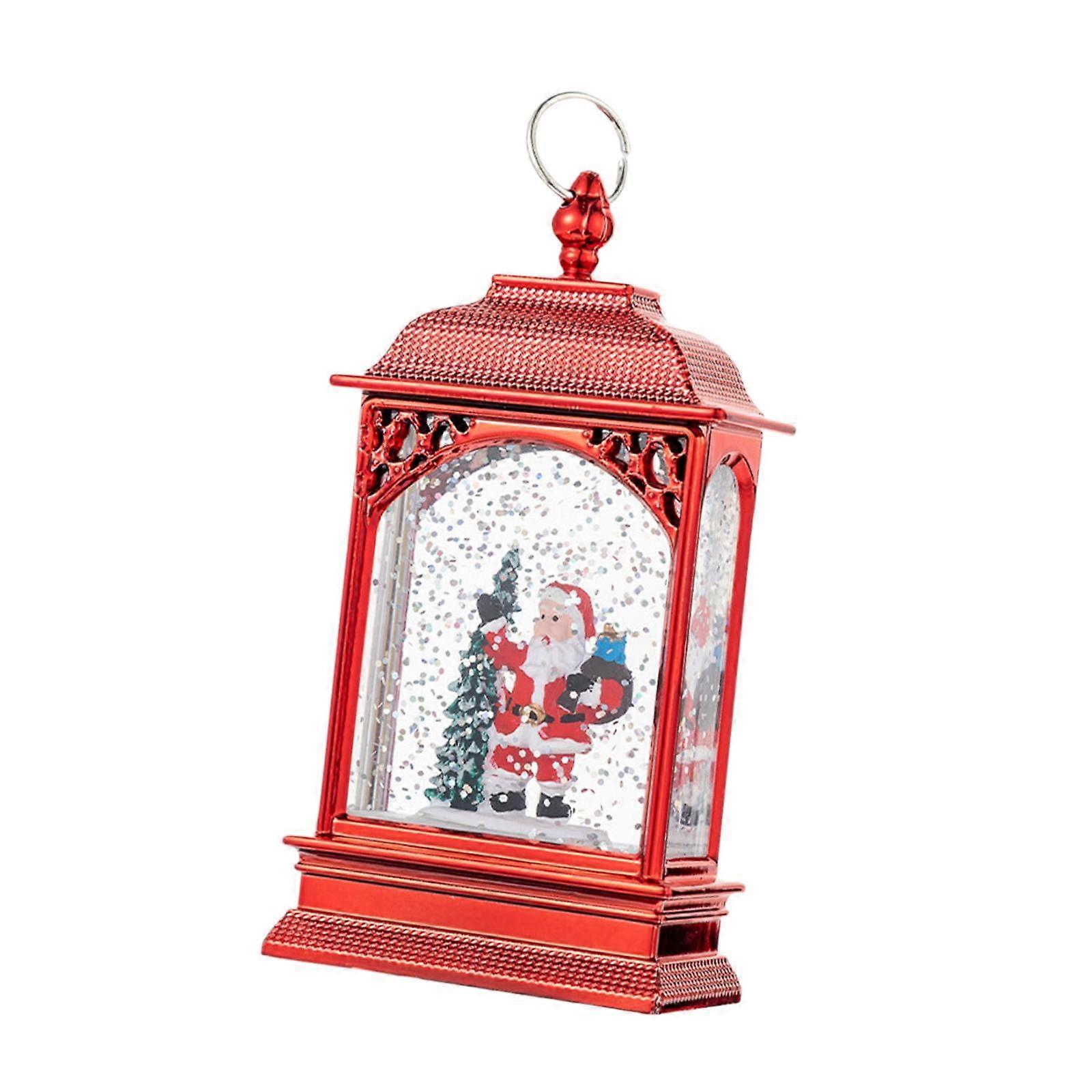 Christmas Snow Globe Lighted Snow Globe Lantern Table Centerpiece Night Light
