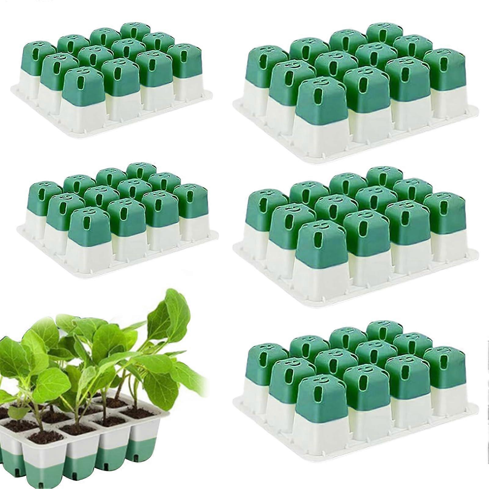 Seedling Starter Trays 5-Piece Silicone Propagation Set With Drainage Holes For Bonsai And Chili