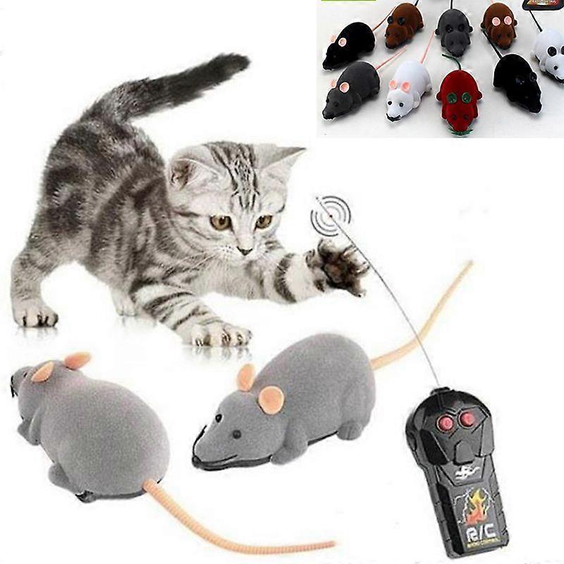 1PC Random Color Funny Remote Control RC Rat Mouse Wireless For Cat Dog Pet Toy Novelty Gifts