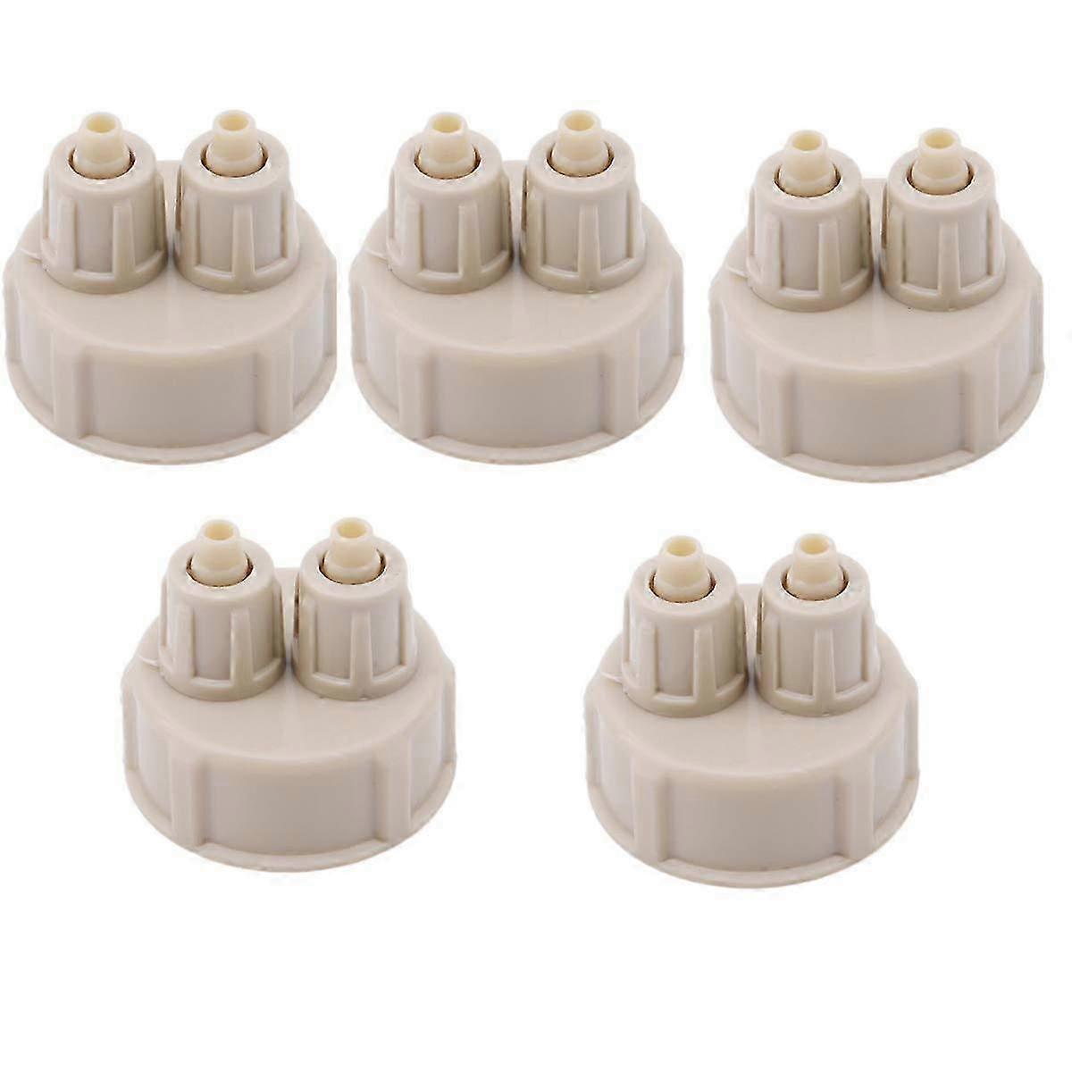 5PCS CO2 Generator Reactor DIY Quick Twist Bottle Cap Diffuser for Aquarium