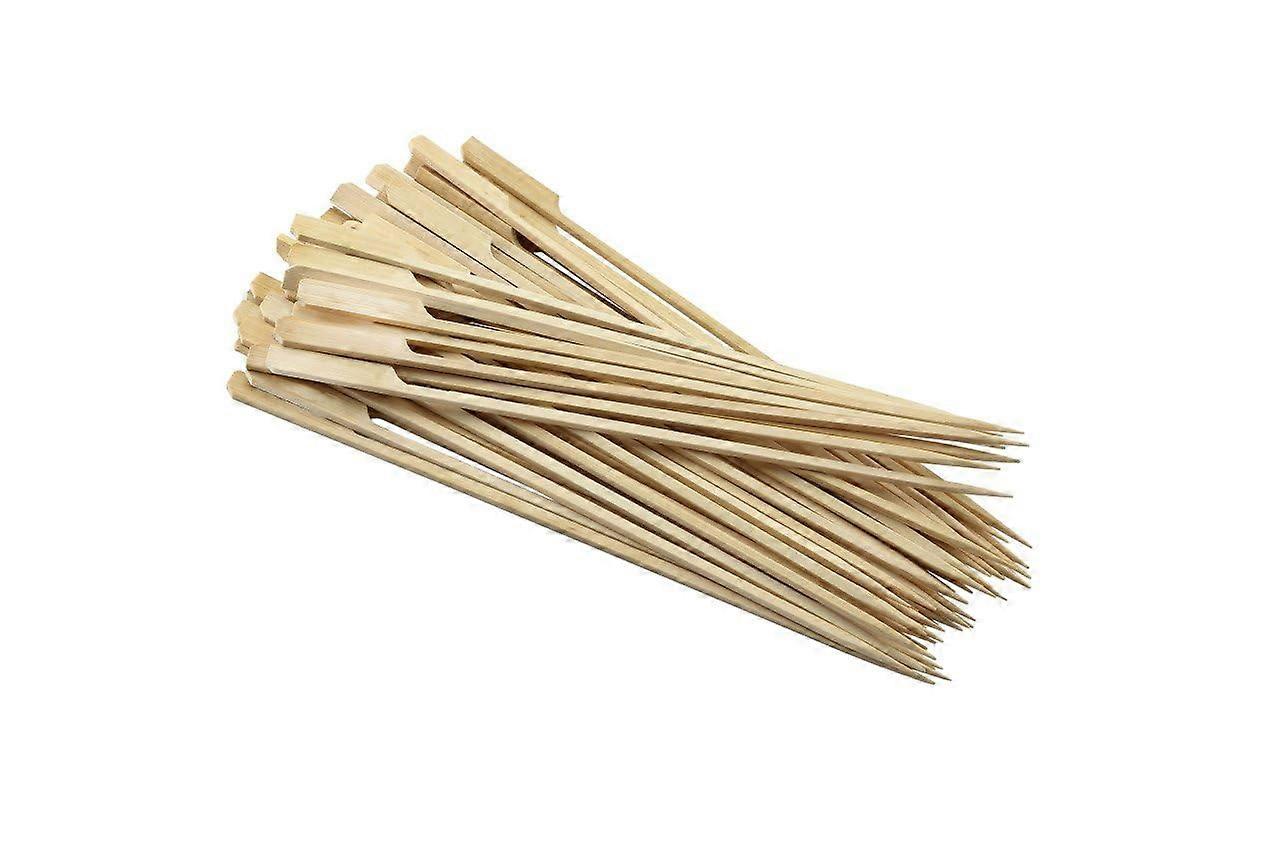 Bamboo Skewers 50 Pieces 25 cm Long, Eco-Friendly BBQ Skewers for Grilling, Kebabs, and Appetizers