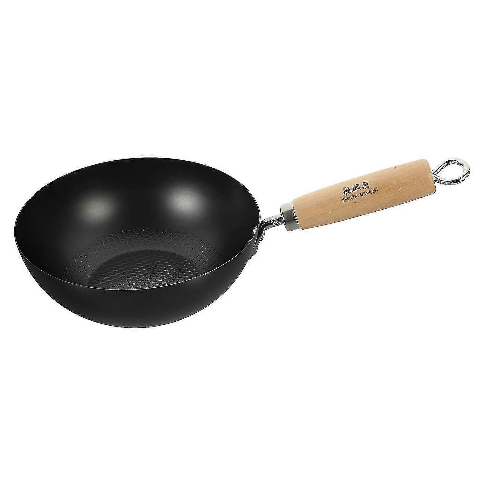 Gas-Compatible Non-Stick Small Wok Pan, Japanese-Style Frying Cookware