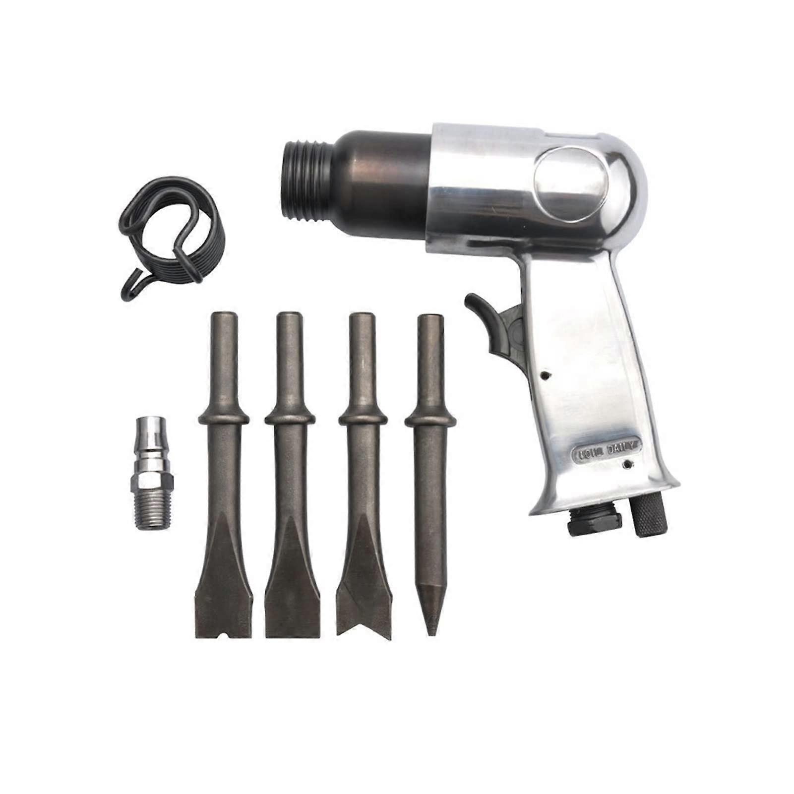 Pneumatic Tool 150 Pneumatic Chipping Hammer Air Chisel Shovel Spade Rust Remover Wind Derust Tools with 4 Heads