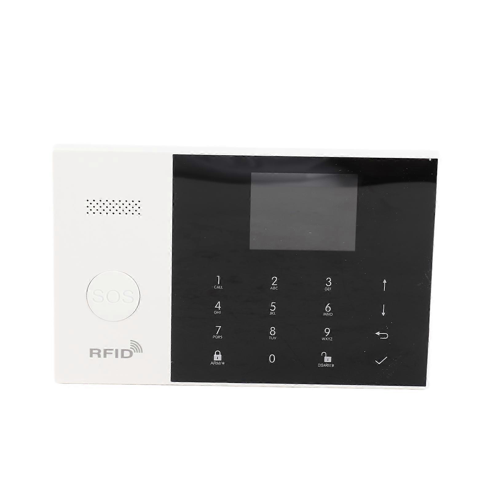 Smart Alarm System for Home Security with APP Control 2.4IN TFT LCD Display Screen One Button Alarm Two Way Voice Intercom Home Alarm System, 100 Det