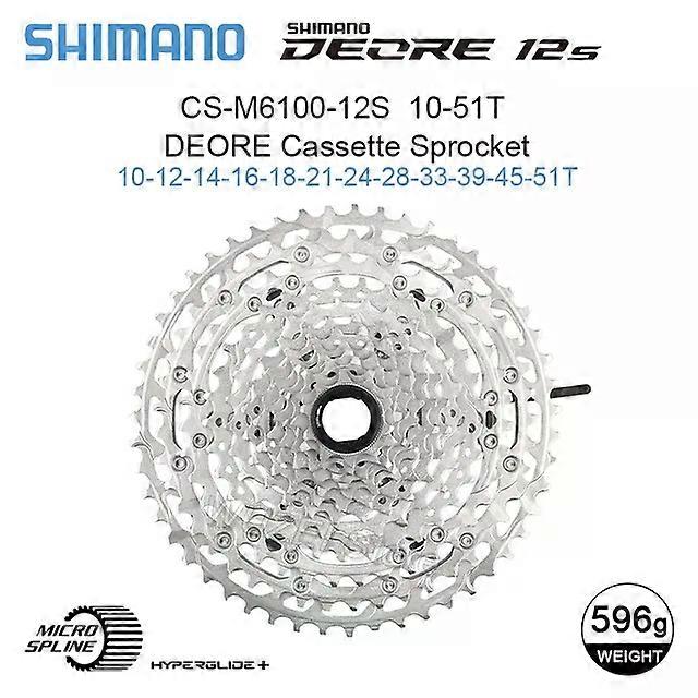 con  SLX XTM8100 M7100 M6100 12 Speed Cassette Micro Spline K7 12V 10-51T Sprocket MTB flywheel 12S MS Bicycle Ratchet
