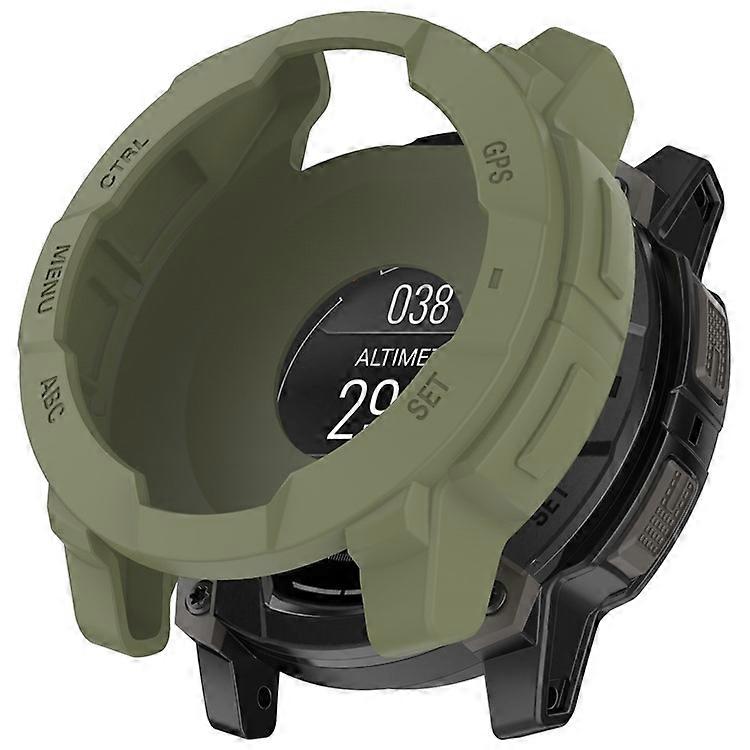 Compatible For Garmin Instinct 3 AMOLED 45mm / Instinct 3 Solar 45mm Watch Case Silicone Shockproof Bumper Frame