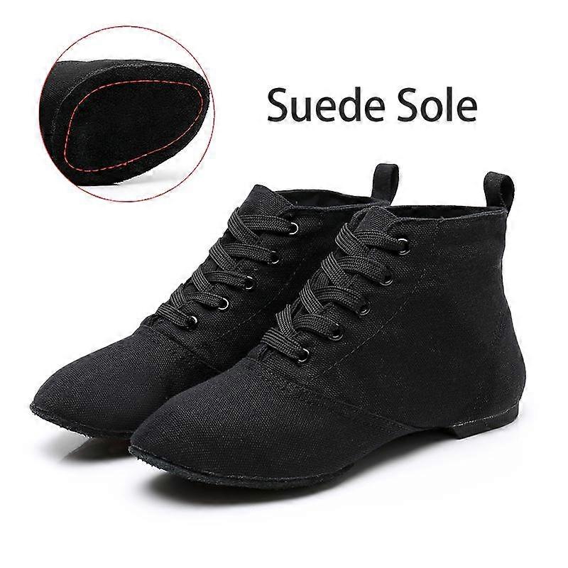 Breath Canvas High Top Jazz Dance Boots Yoga Shoes for Adults/ Women /Child Ballet Flat Indoor Ballet Flat