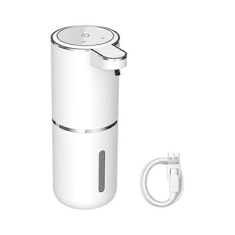 380ml Automatic Foam Soap Dispenser,Touchless Infrared Sensor,USB Rechargeable,Wall Mounted,Smart Display, for Bathroom Kitchen