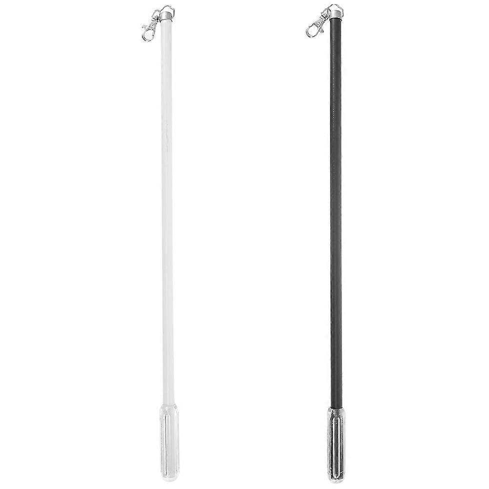 Curtain Pull Rods for Drapes & Blinds – Lightweight Ergonomic Drapery Wand with Sleek Black/White Finish, Easy Grip Replacement Rods for Vertical